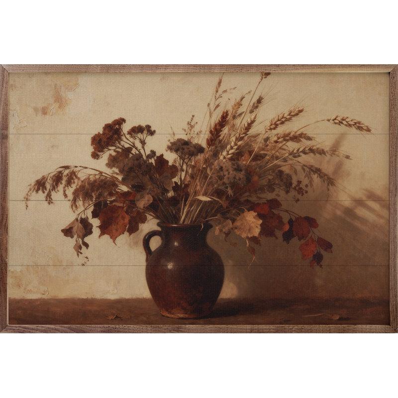 Dried Oak Leaves Light, H 24 po x l 36 po