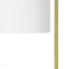 Lighting, H 20 po, lampe de table, marbre blanc, abat-jour ivoire / crème, contemporain