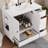 Modern Vanity Cabinet And Sink, Solid Wood Freestanding Storage Solution