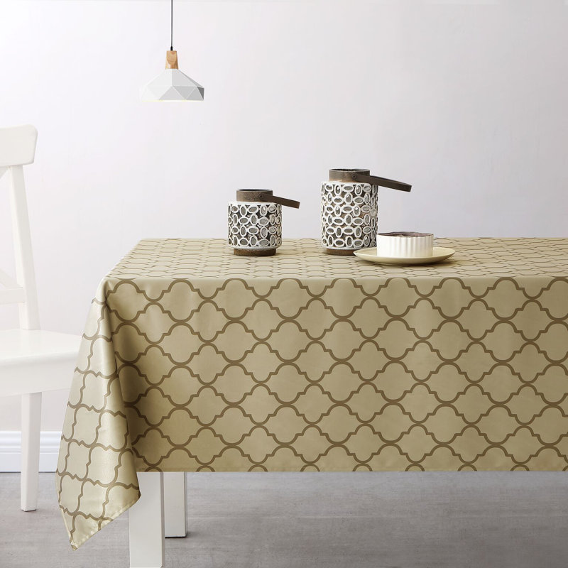 Nappe en treillis de luxe Zendaya, l 120 po x L 60 po, Or