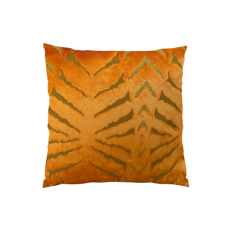 Magnetism Geometric Reversible Throw Pillow, 12" H x 25" W