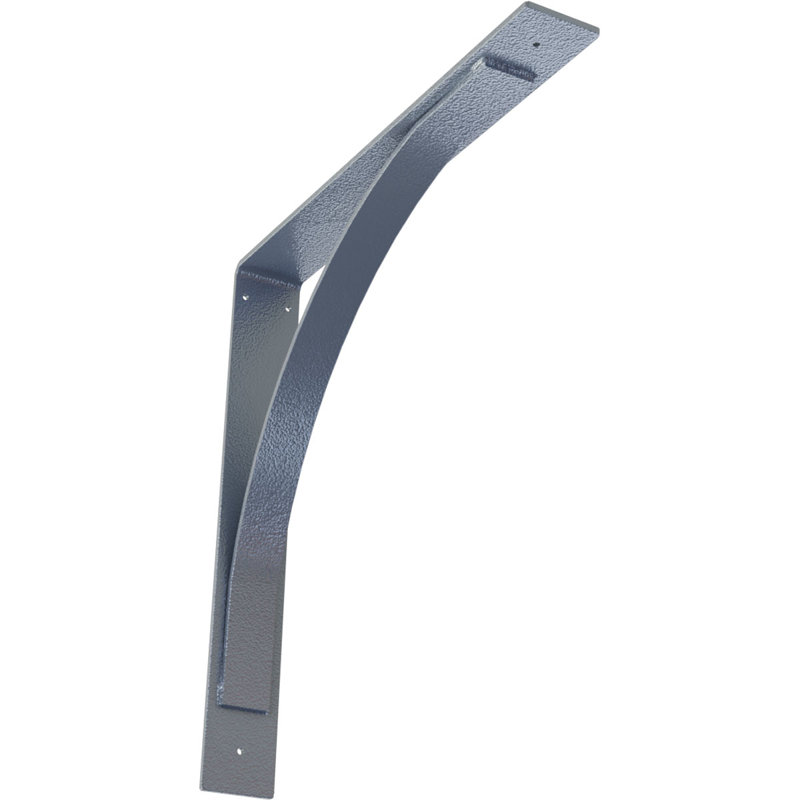 Support en acier Morris, Cuivre antique, H 22 po x l 3 po x P 22 po