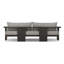 Canapé d'extérieur en aluminium 96 po Tahana-2121204343