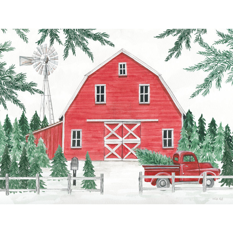 «Grizwold Tree Farm On Canvas» par Cindy Jacobs, reproduction, H 20 po x l 30 po