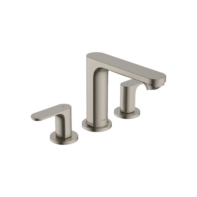 Rebris S Widespread Bathroom Faucet with Drain Assembly