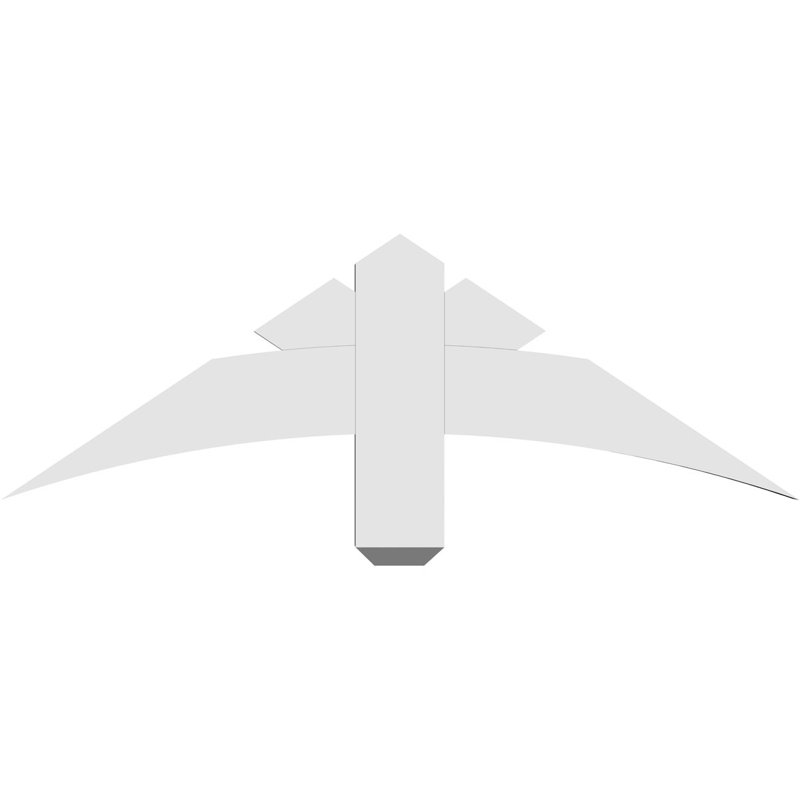 Support de pignon Alberta Alberta, H 12 po x l 36 po (pas: 8/12), P 2 po x F 4 po, Signature uréthane