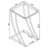 Adia Glass Top End Table