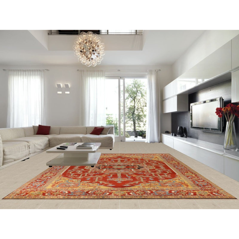 Grand tapis traditionnel indien 12 x 15