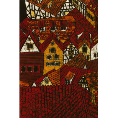 Roofs I by Andrea Davis - Wrapped Canvas Painting