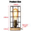 Lampe de table Industiral avec base en bois