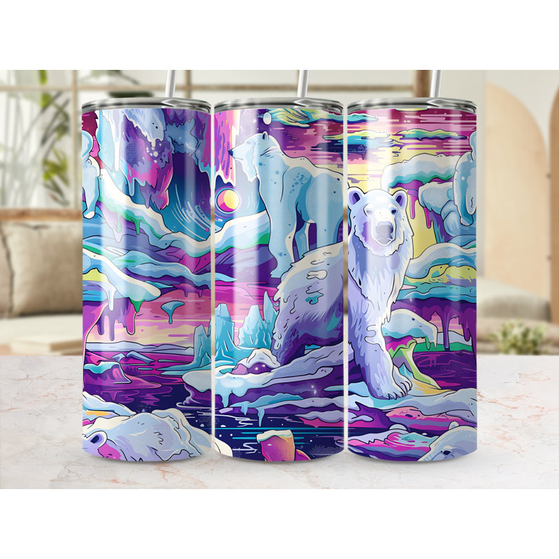 Choose Handmade Tumblers 591ml Vacuum Insulated Stainless Steel (18/8) Travel Tumbler with Straw