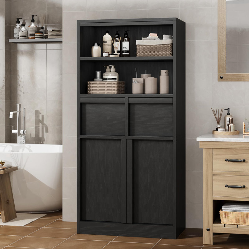 60cm Sideboard, Black