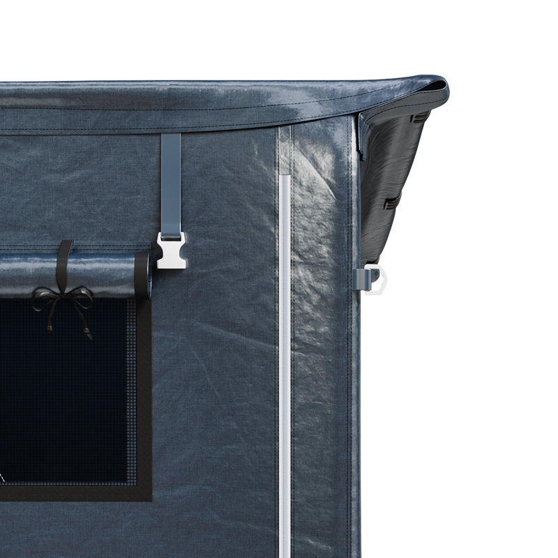 4 x 6ft Outdoor Garden Storage Shelter with Roll-Up Zipper Door