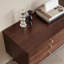 Console de télévision Mid-Century avec finition en bois-467470225