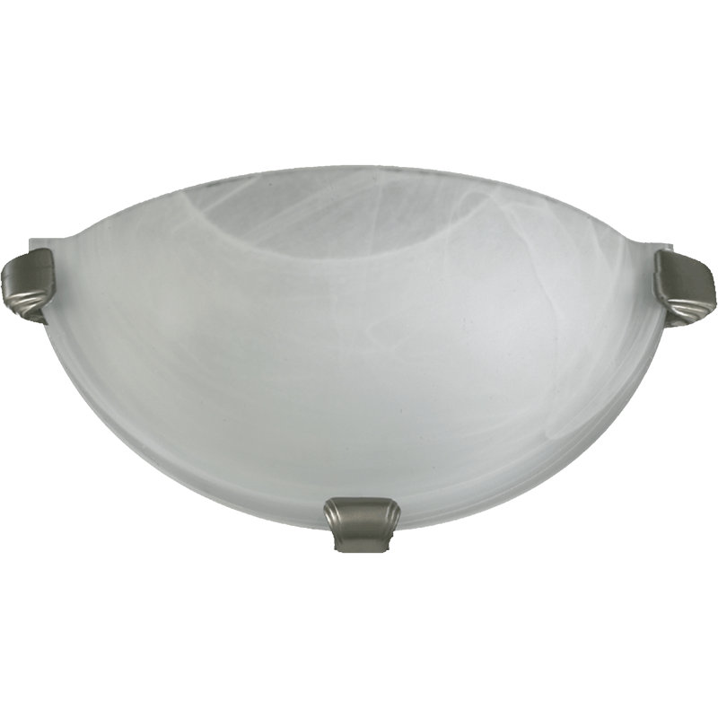 Applique murale 1 lumières Rowena, Nickel satiné