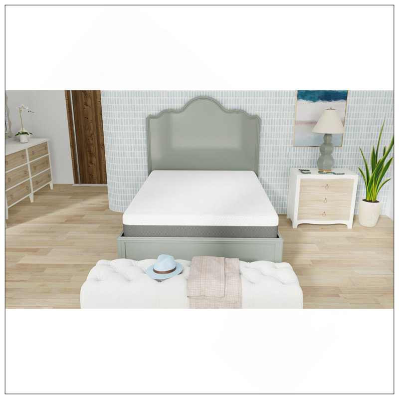 10 Inch Medium Firm Mattress With Cooling Cover, Queen