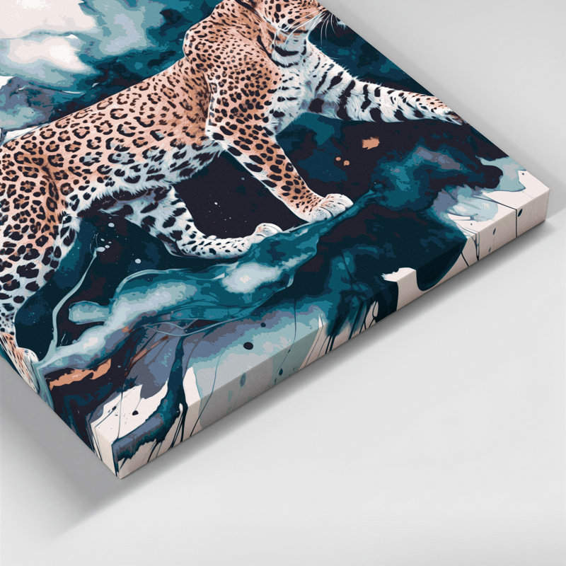 Art mural sur toile Big Cats, H 20 po x l 30 po