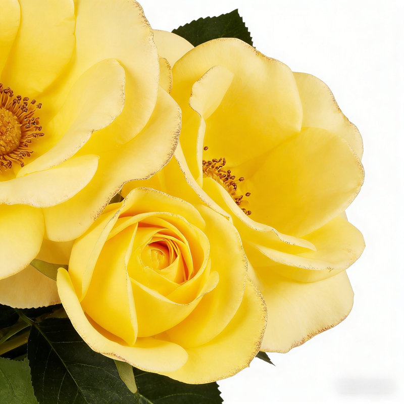 Arrangement floral artificiel, Jaune