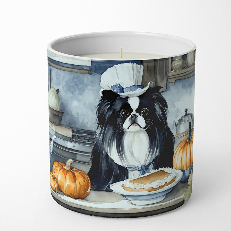 Bougie parfumée Pumpkin Pie avec support en céramique