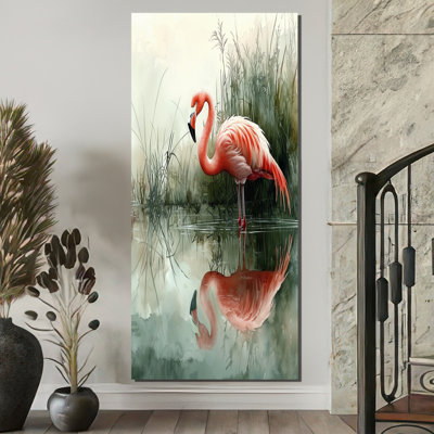 Décoration murale Cornella Flamingo In The Marsh IV - Flamingo