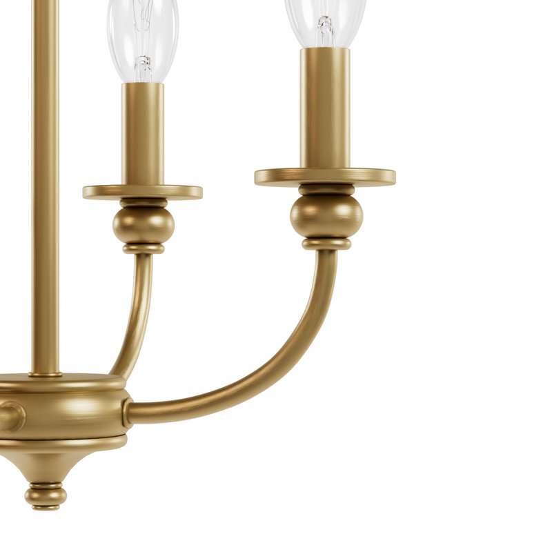 Southcrest 4 Light 13" Semi Flush Mount, Luxe Gold