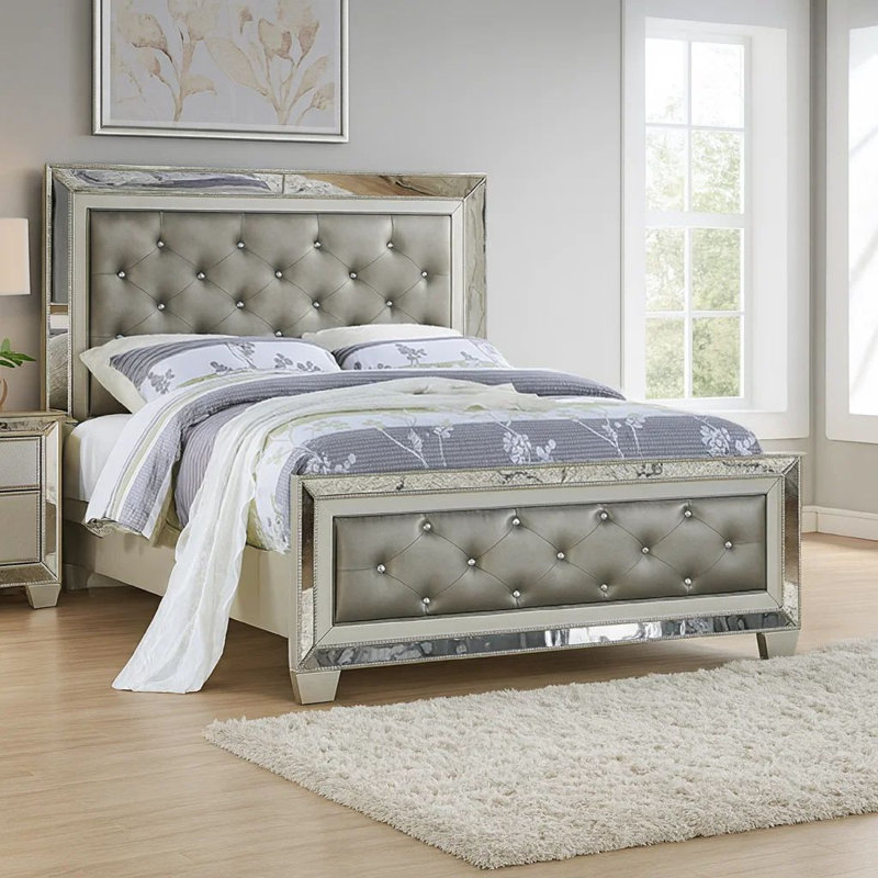 Barret Vegan Leather Standard Bed, California King