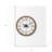 19" Brown Round Modern Farm Wall Clock