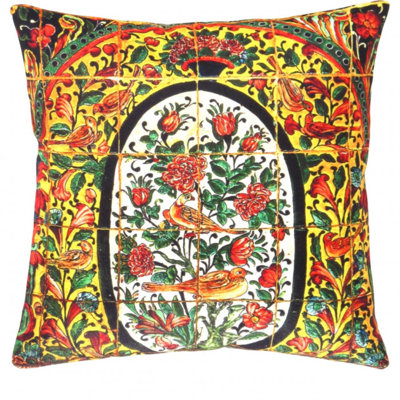 Pasargad velvet Throw Pillow 16'' X 16"