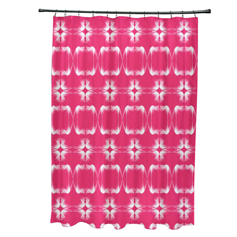 Rideau de douche synthétique Simple, Rose