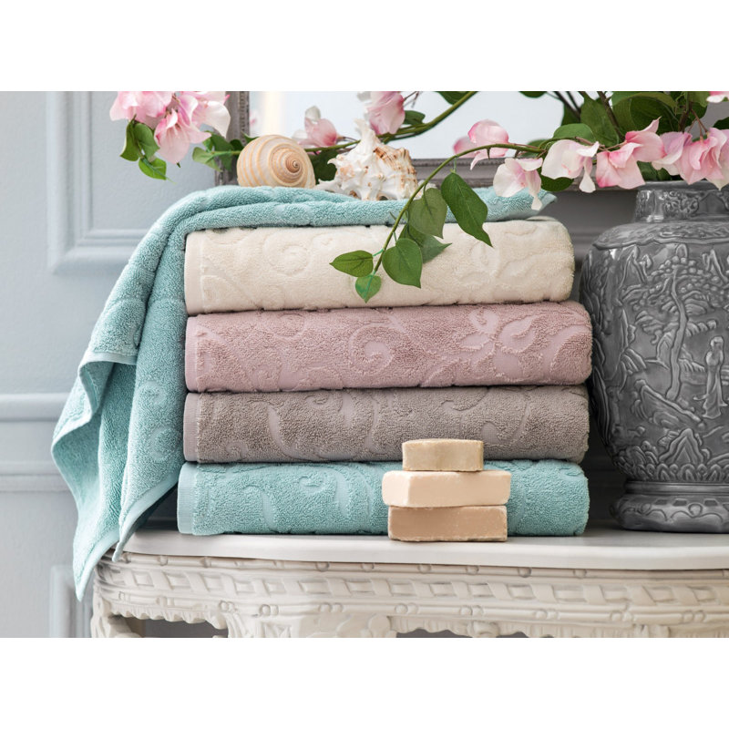 Sharly Jacquard Bath Towel, Beige