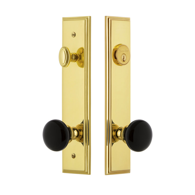 Ensemble d'entrée haut Carré, Laiton intemporel, 2-3/4"
