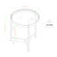 Akay Glass Top End Table-70211112-70211113