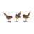  Large Resin Bright Texture Bird Set of 3 Spring Home Decorations