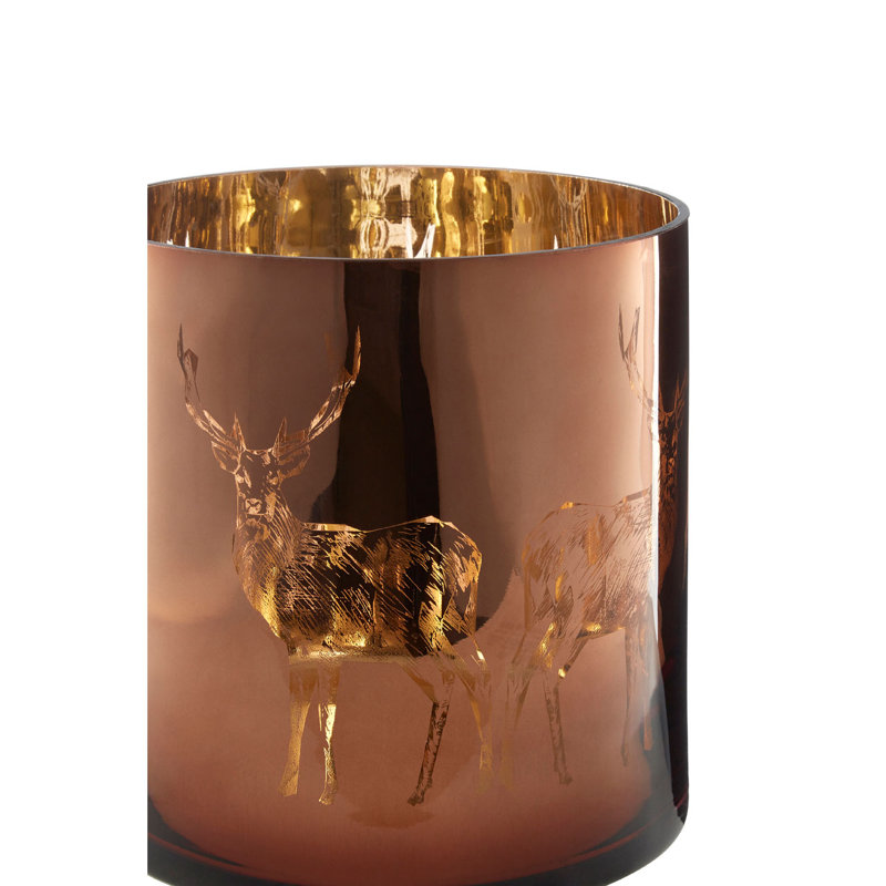Glass Tabletop Hurricane, 29cm H x 29cm W x 29cm D