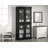 32" 100% Solid Wood Freestanding Bathroom Cabinet with Frosted Glass Doors & Adjustable Shelves – Modern Bathroom Storage-1923889974