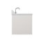   Ensemble de meuble-lavabo mural ovale simple 36 po avec comptoir en quartz blanc de 1,5 po Ensuko-1280237273-1280237271