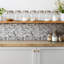 Self Adhesive Vinyl Splashback Wall Panel Sticker Tile Peel Stick 100x50 cm Black white abstraction