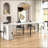 2 In1 Extendable Dining Table With Power Outlet, Entryway Sofa Table With Hidden Cabinet, Modern Office Expandaing Conference Table-120200358