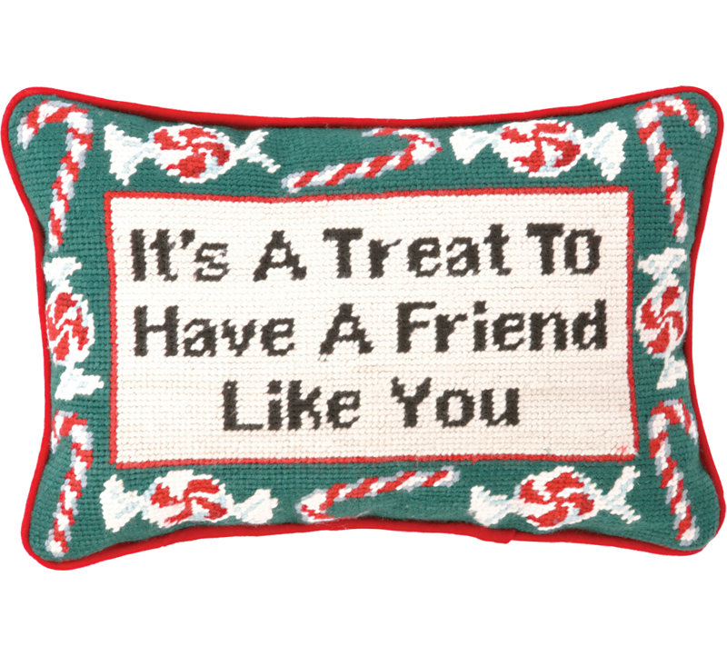 Coussin en laine Needlepoint