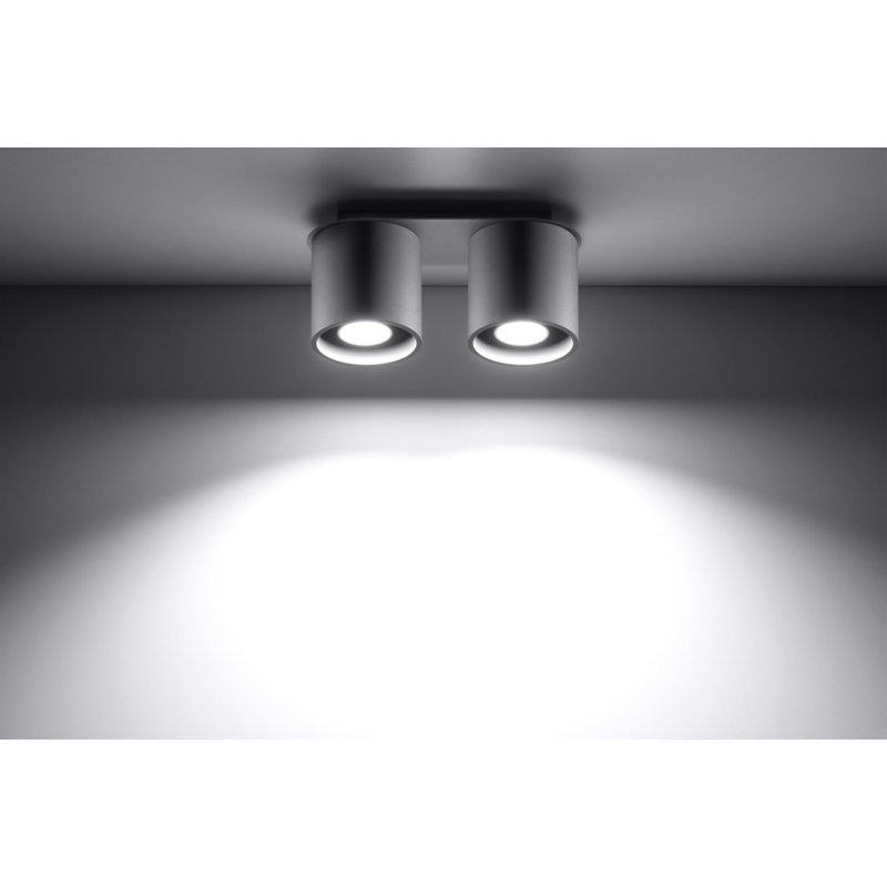 Orbis 2 Flush Mount, Grey