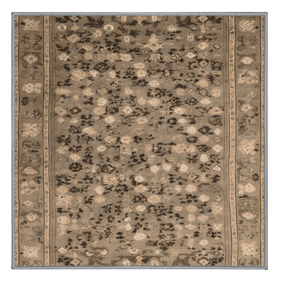 Machine Washable French Gray Area Rug