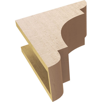 6"W x 12"D x 12"H Classic New Brighton Rough Cedar Woodgrain TimberThane Corbel, Primed Tan