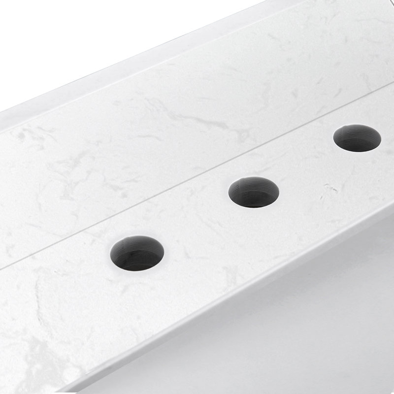 48'' Engineered Marble Single Bathroom Vanity Top With Sink