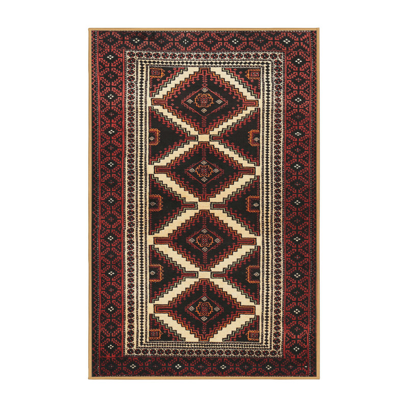 Tapis rouge à motif sud-ouest, Rectangle 7 pi x 10 pi