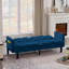 Velvet Futon Couch-617173943