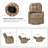 Prescot 26.77" W Pocket Spring Tufted Manual Swivel Rocker Recliner -205730870