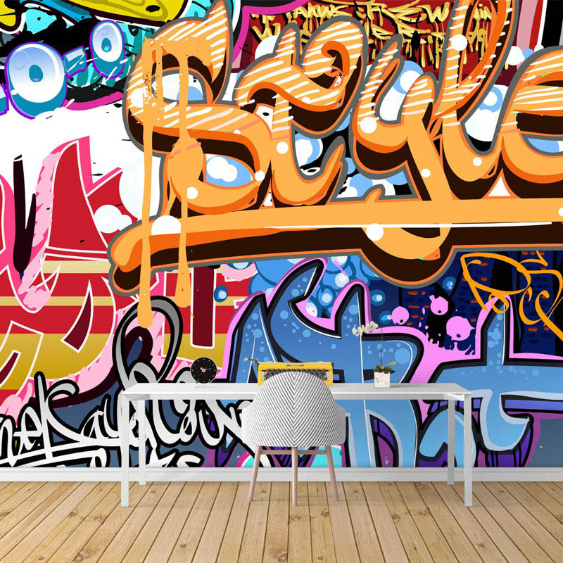 Peinture murale vibrante Graffi Street Paint Graffiti, L 144 po x l 100 po
