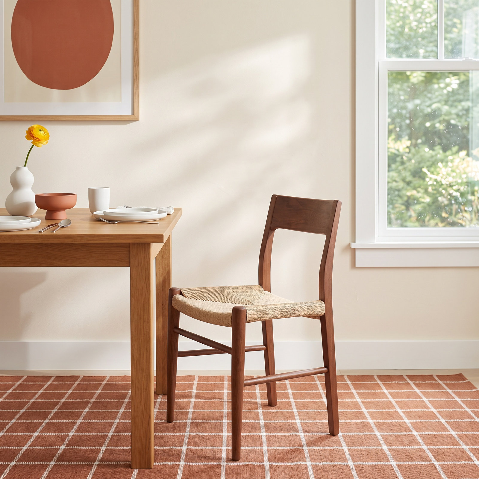 Janya Oak Dining Chair, Dark Oak
