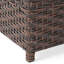 Outdoor Storage Bench With Smooth Handle - Enhances Modern Look, Fits Deck, Garden And Poolside Deck Hand-woven Detail