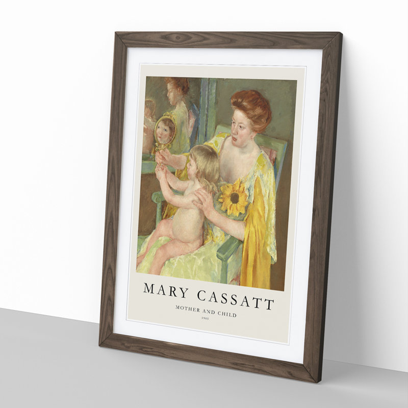 Mother and Child Vol.1 by Mary Cassatt - Picture Frame Painting, 65cm H x 48cm W x 2cm D
